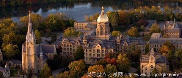 15所世界最美的大学校园, 美国的圣母大学第一