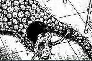 日本恐怖漫画中的蜗牛人图片，漫画图解(已看吐/胆小勿入)