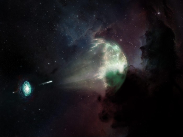 科学家首次利用ALMA捕捉到爆炸性中子星合并带来的毫米波光