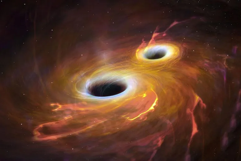 一对注定会合并的黑洞接近到连望远镜都很难将其分开观察