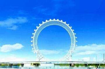 世界最大的空心摩天轮，中国山东白浪河摩天轮转一圈要28分钟